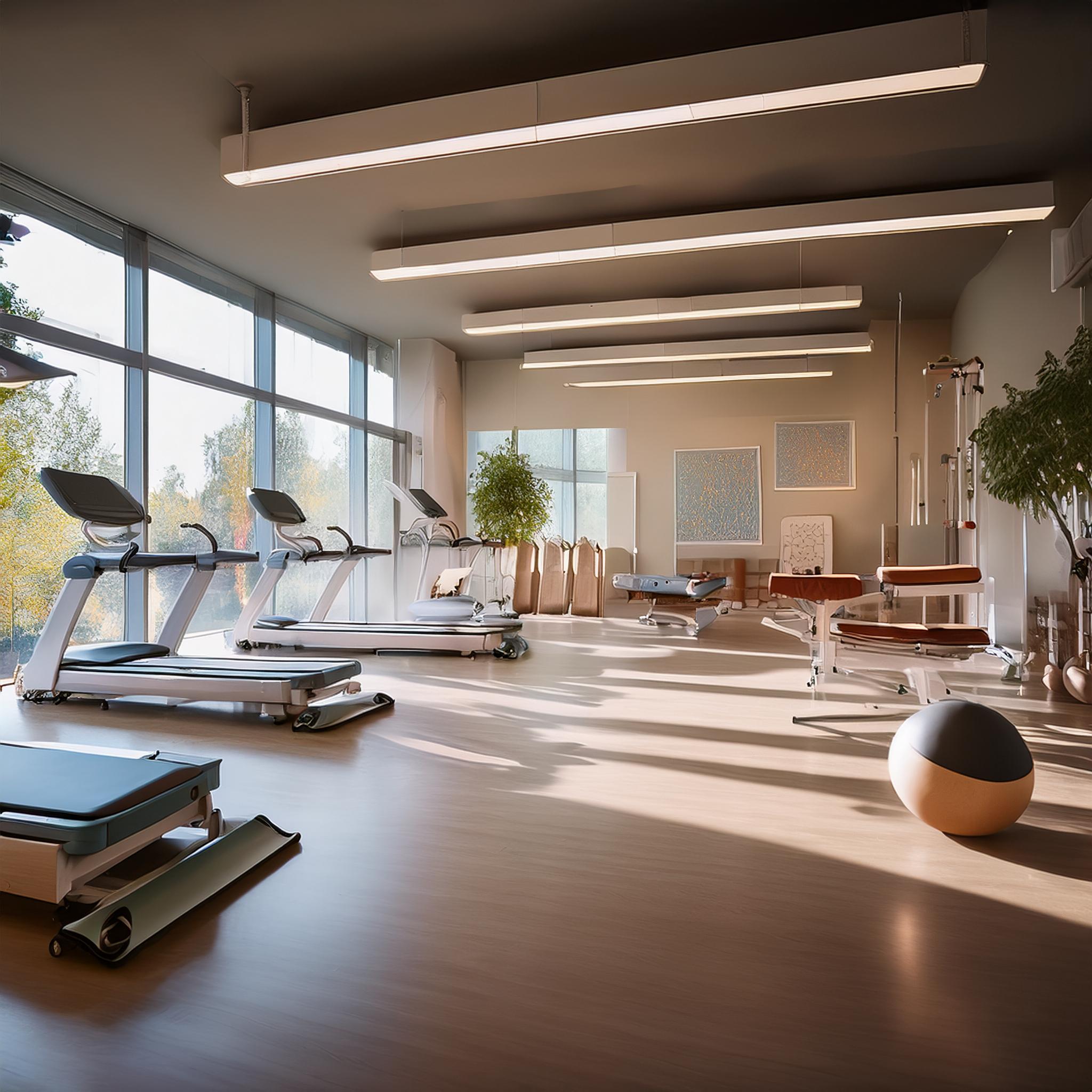 Pilates-Übungen zur Stärkung der Körpermitte in einem eleganten Studio