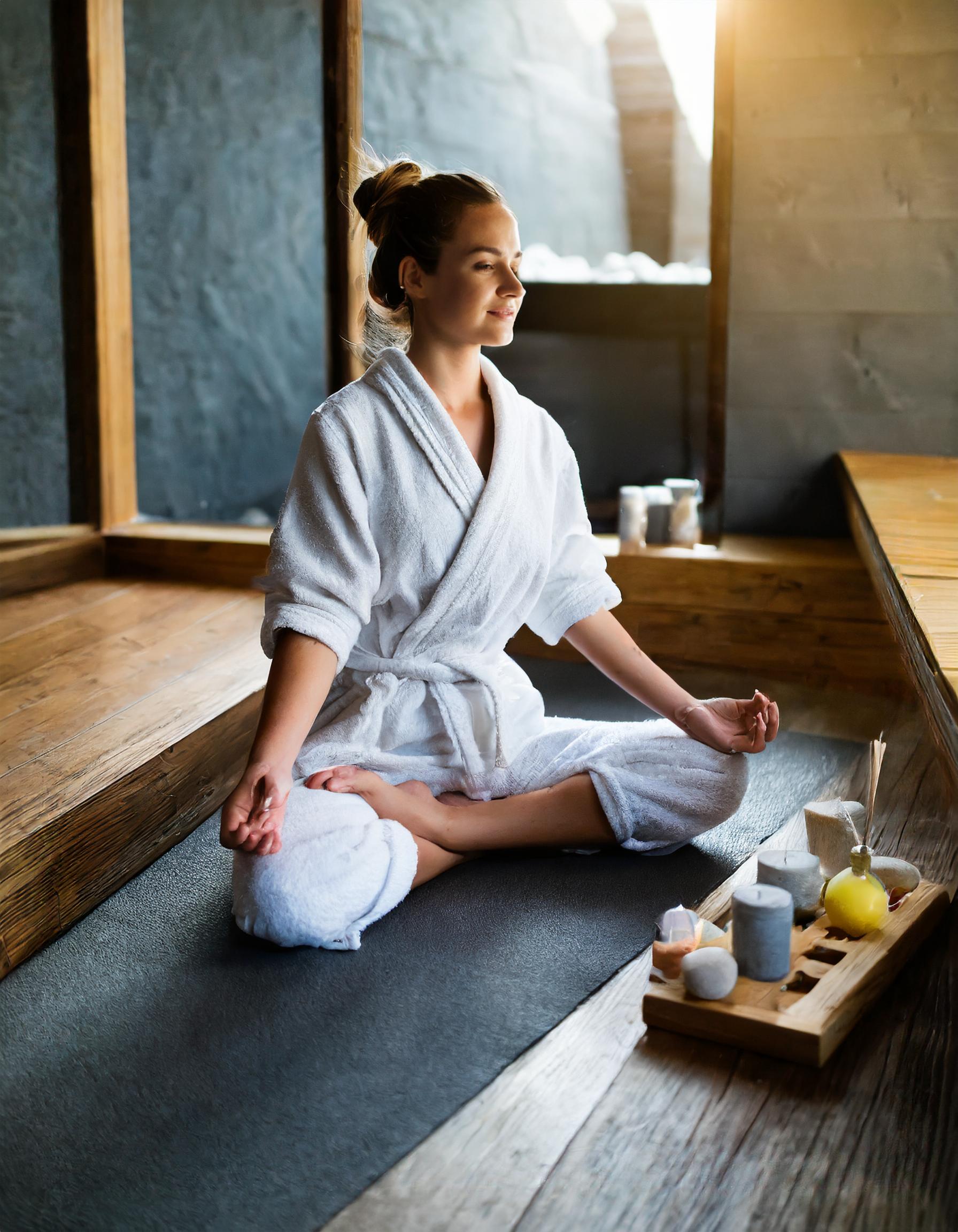 Fokus auf einem entspannten Moment während einer Pilates-Sitzung im Studio
